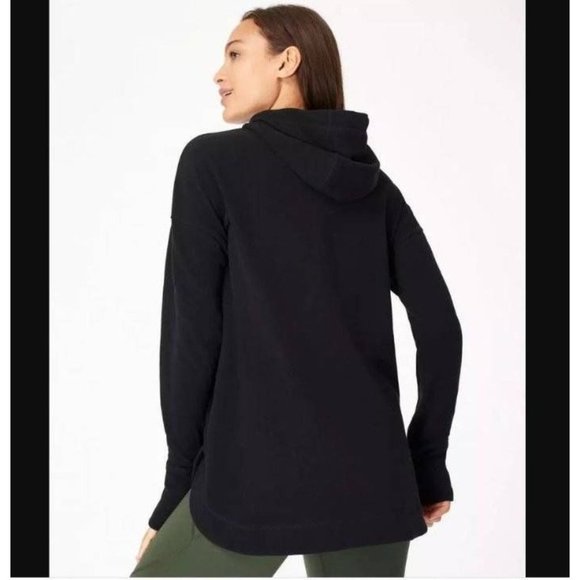 SWEATY BETTY Escape Luxe Hoodie Sweatshirt Small Black NEW - Picture 2 of 11